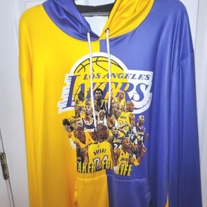 Los Angeles Lakers Yellow and Purple Hoodie